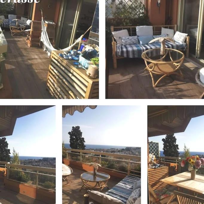 Appartement Nice Centre Vue Mer Avec Piscine Pour Famille, Couple D'Amis Pas De Groupes De Jeunes Autorises Luaran gambar